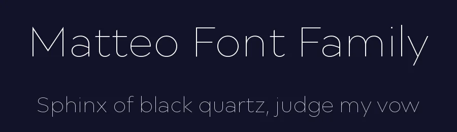 Matteo Font Family by Diana Ovezea — Sans Serif Font — thumbnail 2