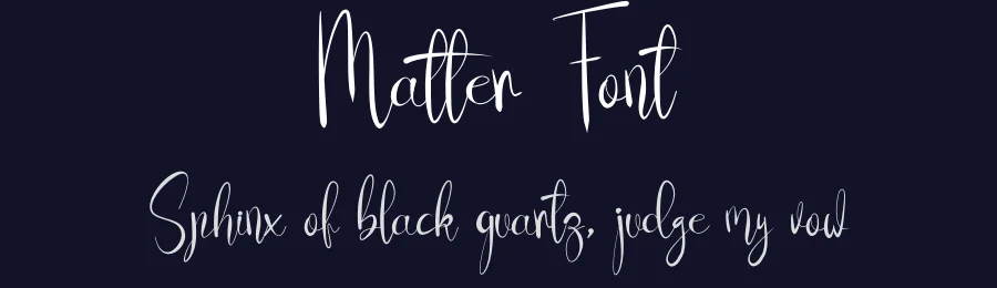 Matter Font by fahmistudio99 — Script Handwritten Font — thumbnail 2