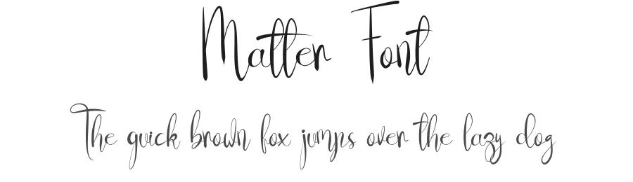 Matter Font by fahmistudio99 — Script Handwritten Font