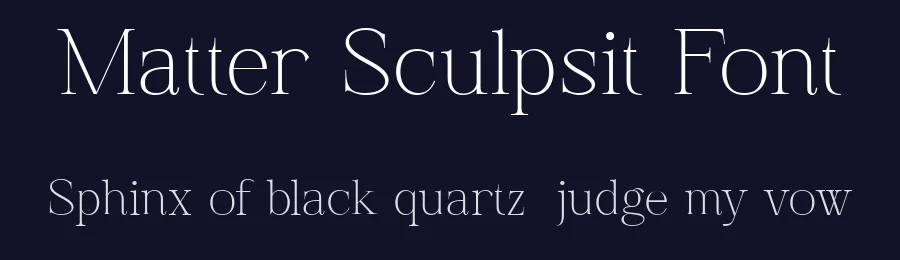 Matter Sculpsit Font by pentagonistudio — Serif Font — thumbnail 2