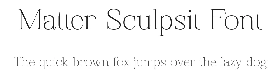 Matter Sculpsit Font by pentagonistudio — Serif Font