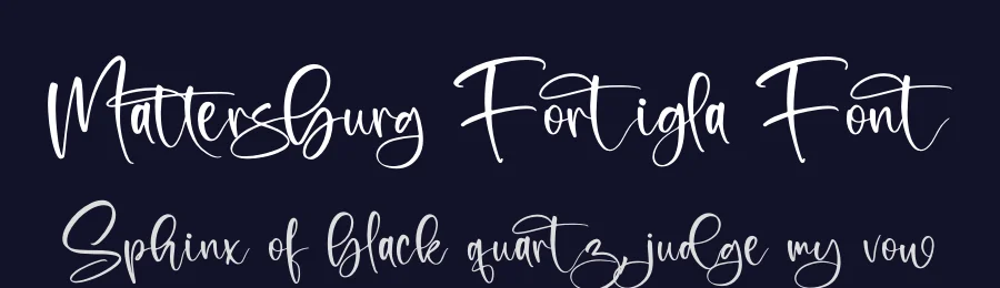 Mattersburg Fortigla Font by letternity — Script Handwritten Font — thumbnail 2