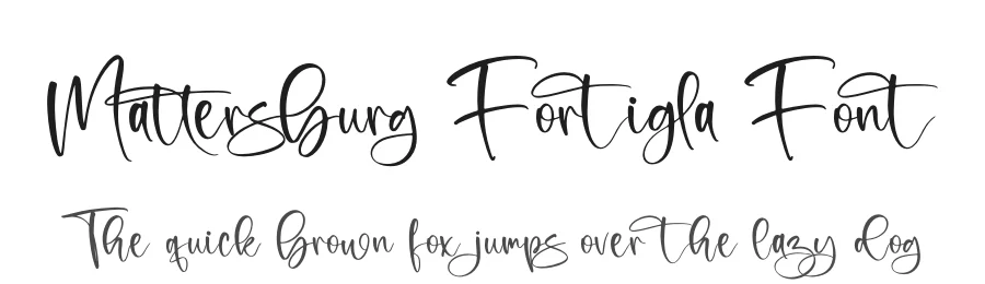 Mattersburg Fortigla Font by letternity — Script Handwritten Font