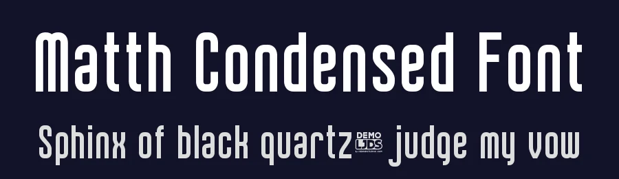 Matth Condensed Font by LJ-Design Studios — Sans Serif Font — thumbnail 2