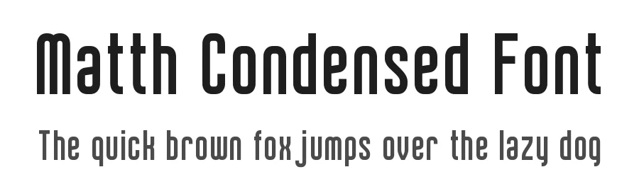 Matth Condensed Font by LJ-Design Studios — Sans Serif Font