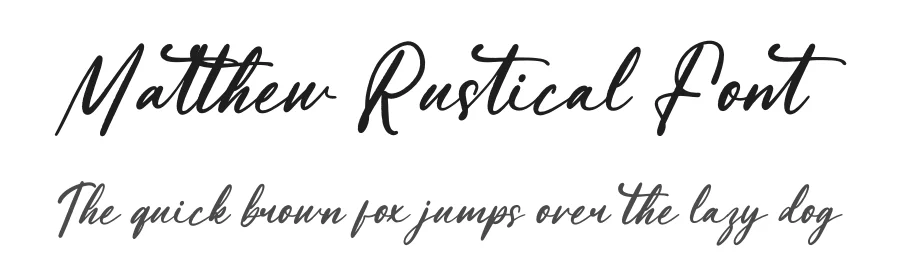 Matthew Rustical Font by letterenastudios — Script Handwritten Font