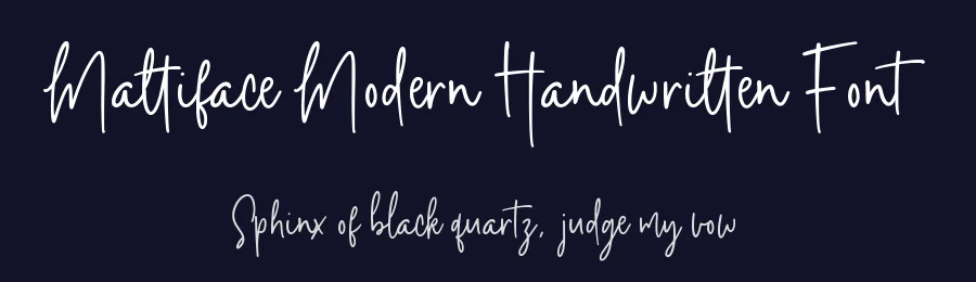 Mattiface Modern Handwritten Font by balpirick — Script Handwritten Font — thumbnail 2