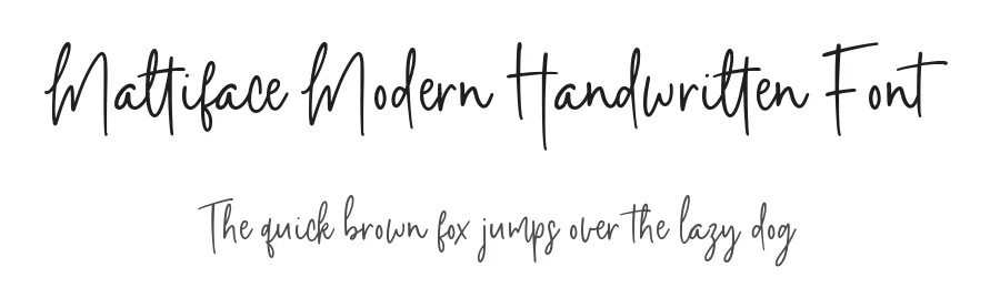 Mattiface Modern Handwritten Font by balpirick — Script Handwritten Font