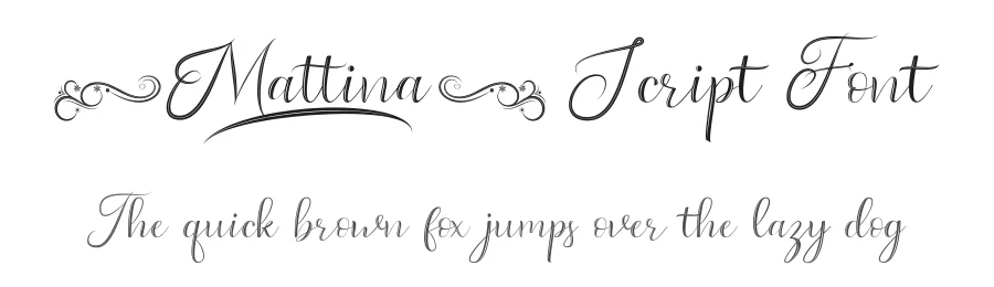 Mattina Script Font by yontype — Script Handwritten Font