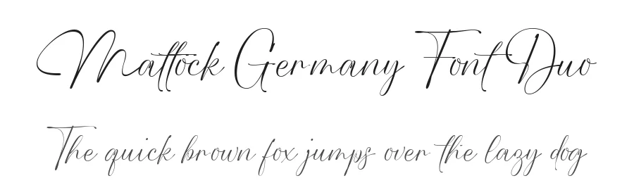 Mattock Germany Font Duo by alit design — Serif Font