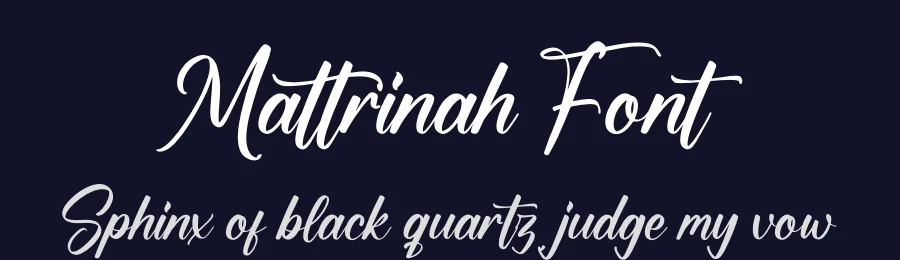 Mattrinah Font by glorytype — Script Handwritten Font — thumbnail 2