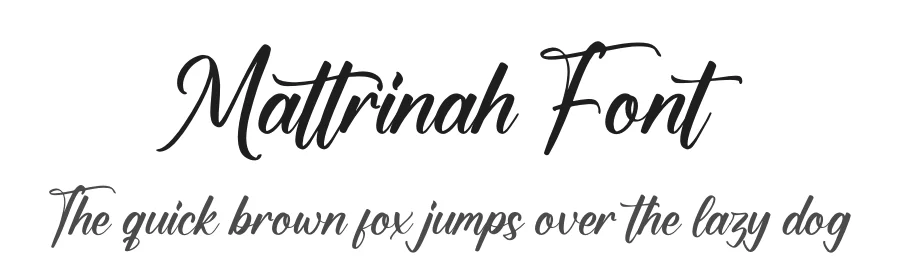 Mattrinah Font by glorytype — Script Handwritten Font