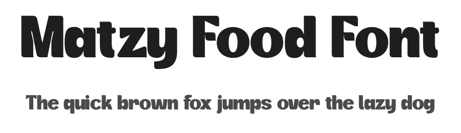 Matzy Food Font by Nirmana Visual — Sans Serif Font