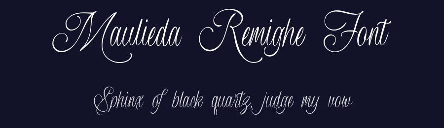 Maulieda Remighe Font by enxyclo — Script Handwritten Font — thumbnail 2