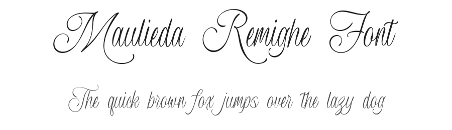 Maulieda Remighe Font by enxyclo — Script Handwritten Font