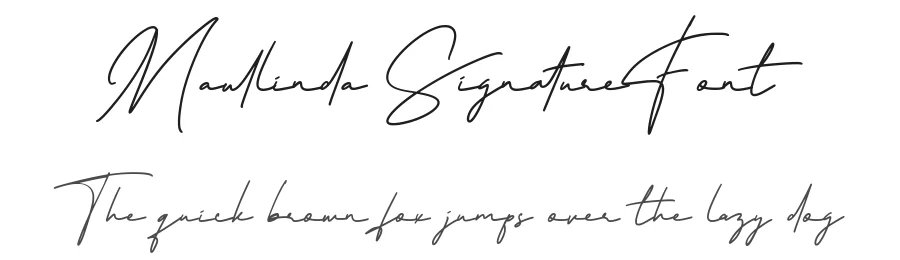 Maullinda Signature Font by fontkong — Script Handwritten Font