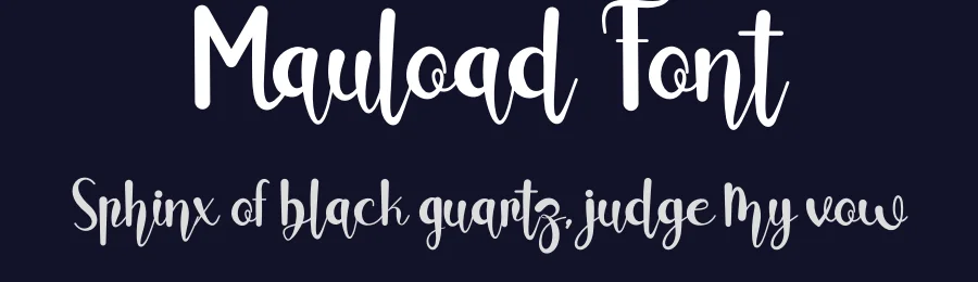 Mauload Font by fahmistudio99 — Script Handwritten Font — thumbnail 2
