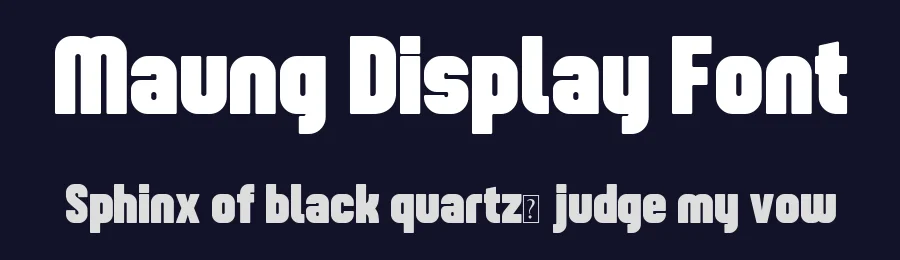 Maung Display Font by Nico Muslib — Display Font — thumbnail 2