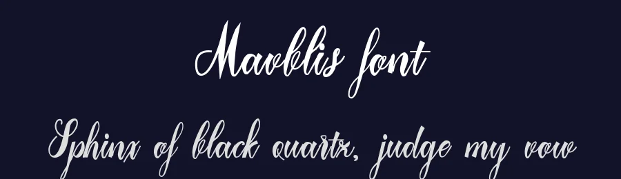 Mavblis font by aga-silva-fonts — Script Handwritten Font — thumbnail 2