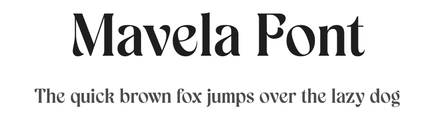 Mavela Font by Rantautype — Serif Font