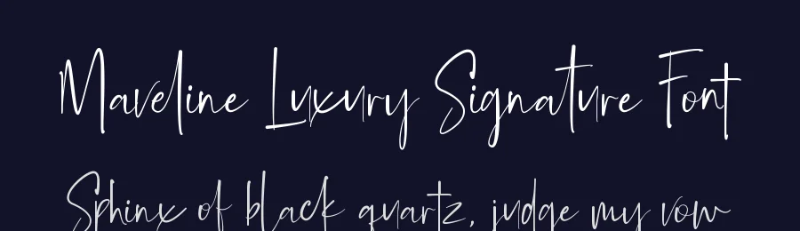 Maveline Luxury Signature Font by 607469 — Script Handwritten Font — thumbnail 2