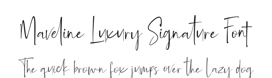 Maveline Luxury Signature Font by 607469 — Script Handwritten Font