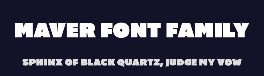 Maver Font Family by Ani Dimitrova — Sans Serif Font — thumbnail 2