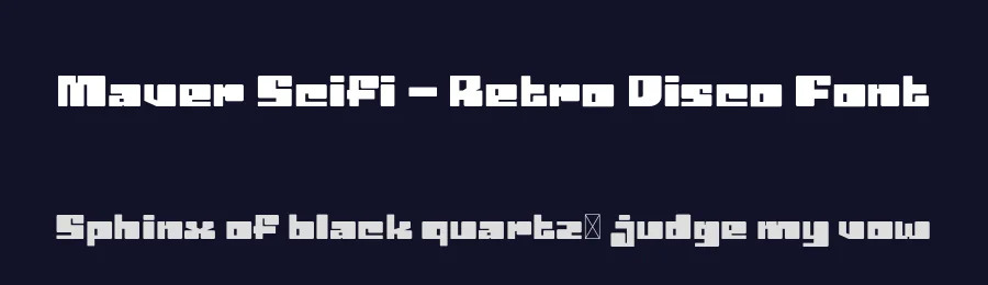 Maver Scifi – Retro Disco Font by productype — Display Font — thumbnail 2