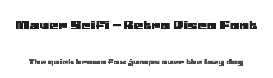 Maver Scifi – Retro Disco Font by productype — Display Font