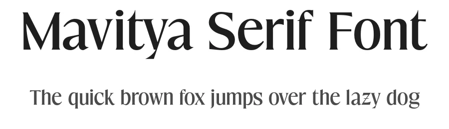 Mavitya Serif Font by Doratypefoundry — Serif Font