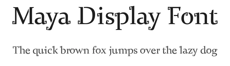 Maya Display Font by Igor Grovich — Display Font