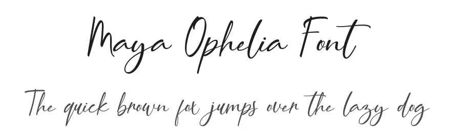 Maya Ophelia Font by UICreative — Script Handwritten Font