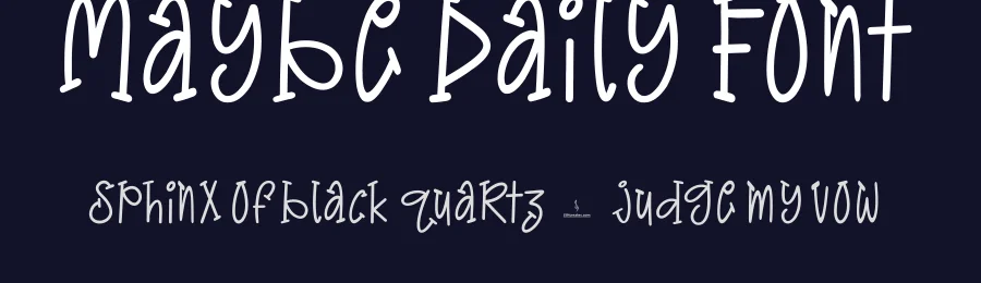 Maybe Daily Font by JSHcreates — Decorative Font — thumbnail 2