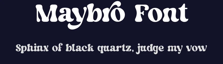 Maybro Font by airotype — Display Font — thumbnail 2