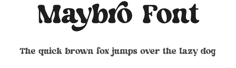 Maybro Font by airotype — Display Font