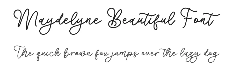 Maydelyne Beautiful Font by letterfabric — Script Handwritten Font