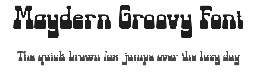 Maydern Groovy Font by BRAINWAVES STUDIO — Serif Font