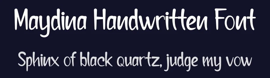 Maydina Handwritten Font by planetz studio — Script Handwritten Font — thumbnail 2