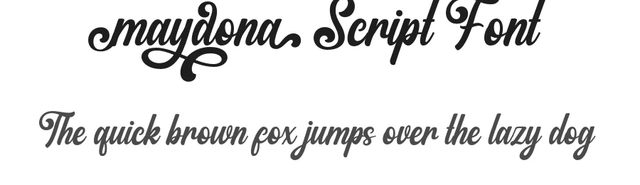 Maydona Script Font by Lettersweet — Script Handwritten Font