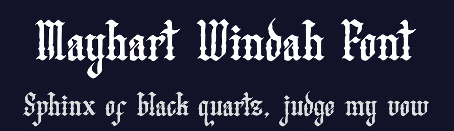 Mayhart Windah Font by Denustudios — Blackletter Font — thumbnail 2