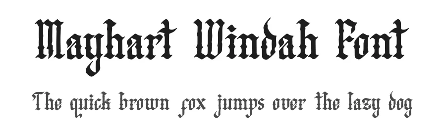 Mayhart Windah Font by Denustudios — Blackletter Font