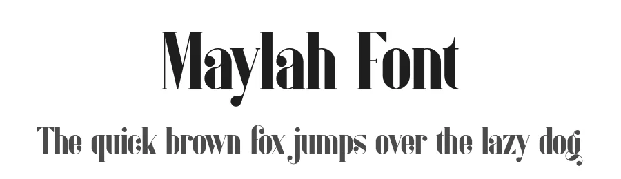 Maylah Font by vpcreativeshop — Display Font