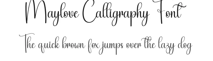 Maylove Calligraphy Font by creativeletter — Script Handwritten Font