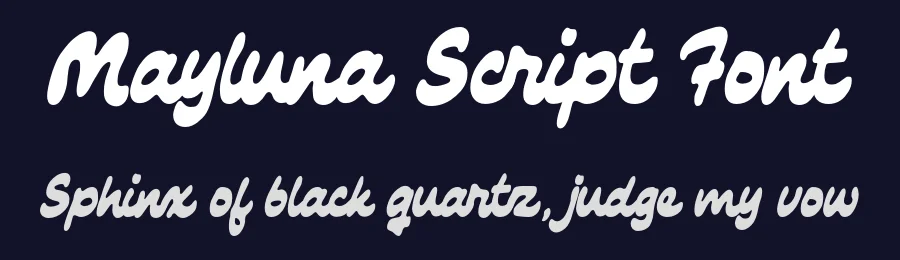 Mayluna Script Font by zarmatype — Script Handwritten Font — thumbnail 2