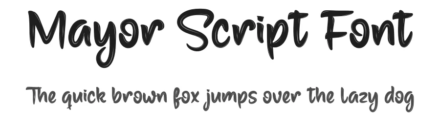 Mayor Script Font by productype — Script Handwritten Font