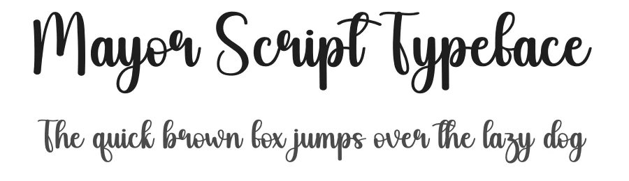 Mayor Script Typeface by andikastudio — Script Handwritten Font
