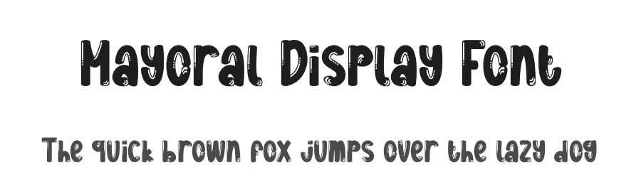 Mayoral Display Font by creativeletter — Script Handwritten Font