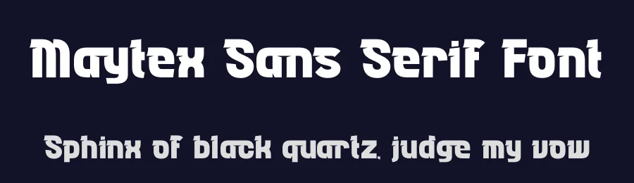 Maytex Sans Serif Font by timelesstype.co — Display Font — thumbnail 2