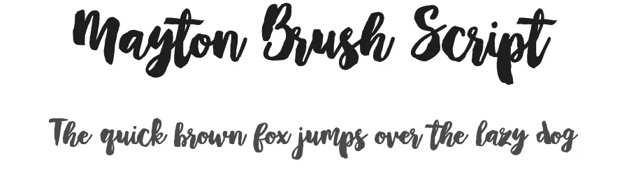 Mayton Brush Script by Katsia Jazwinska — Script Handwritten Font