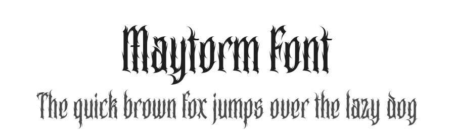 Maytorm Font by alit design — Display Font